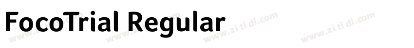 FocoTrial Regular字体转换